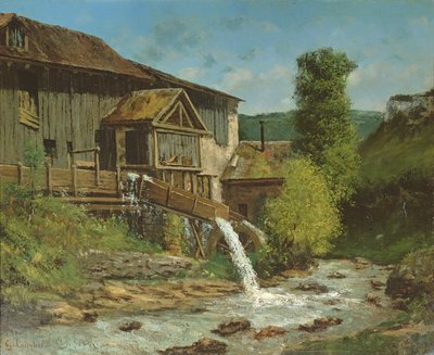 The Sawmill on the River Gauffre by Gustave Courbet